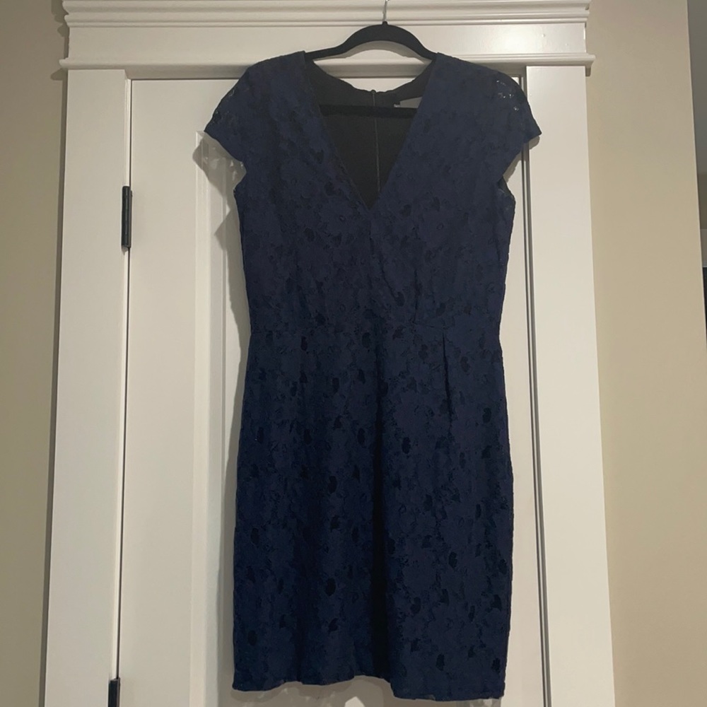 Blue lace dress - Anthropologie